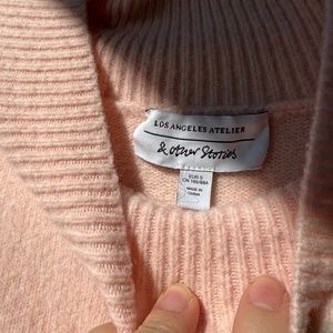 &others stories light pink wool sweater XS